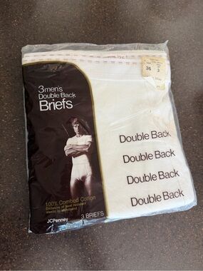 Vintage NOS JCPenney Towncraft Men’s Briefs Size 36 3-Pack Deadstock 1970s